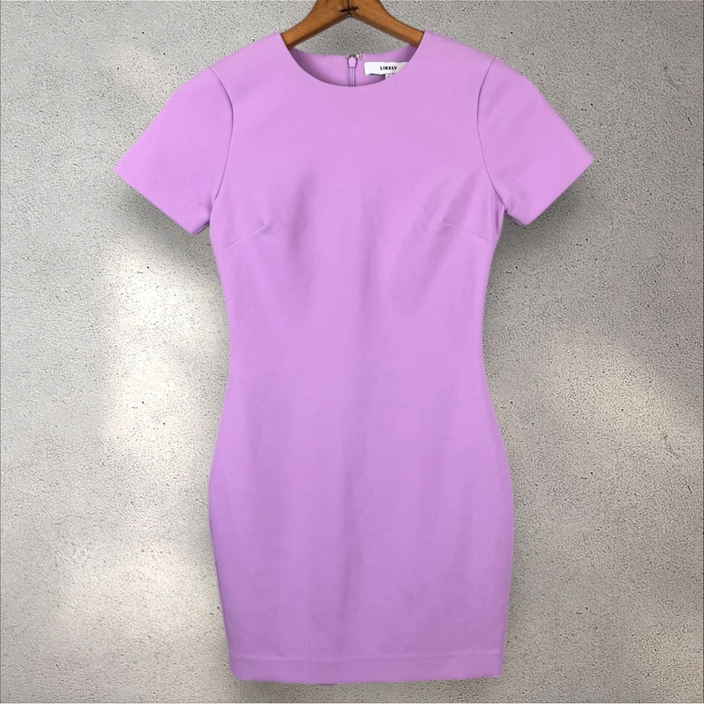 Likely Manhattan Bodycon Mini Dress Revolve Lavender Purple Sz 2